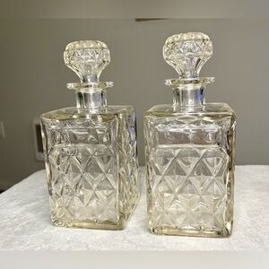 Vintage Style Crystal Decanters